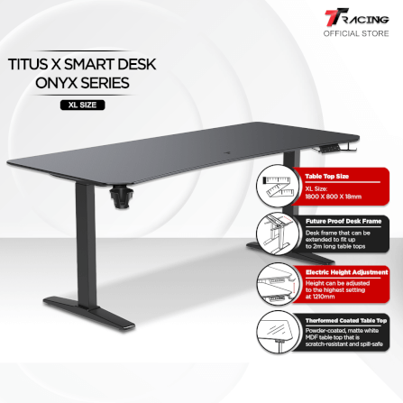 โต๊ะปรับระดับ TTRACING TITUS SMART DESK 1.8M สี ONYX_1